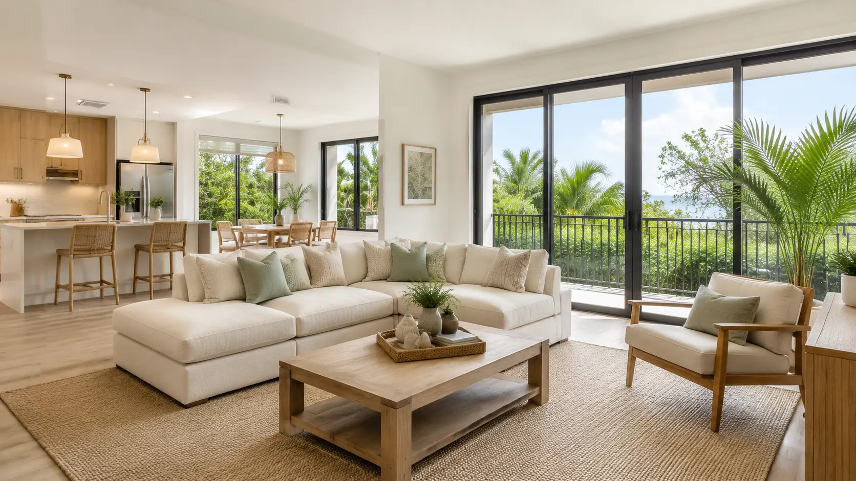 Clean and carefully maintained Florida rental interior