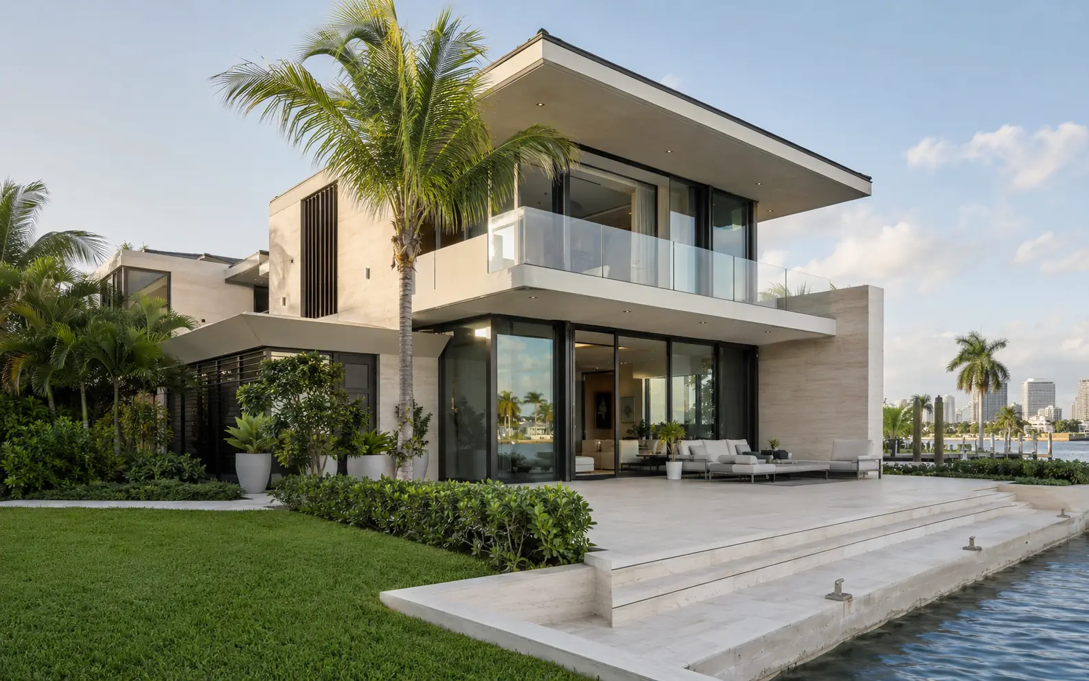 Florida home viewed through a transparent property-search process